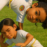 OMF Publishing Logo featuring children and Ephesians 5:8